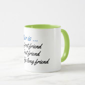 Een moeder is je beste vriend Mok - Schattige! (Voorkant rechts)