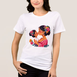 Een moederkus Tri-Blend shirt
