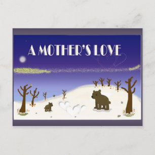 Een moederliefde briefkaart