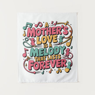 Een Moederliefde Is Een Melodie Die Voortduurt Wandkleed