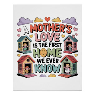 Een Moederliefde Is Het Eerste Thuis Dat We Eens K Perfect Poster