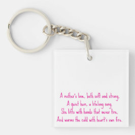 Een moederliefde sleutelhanger