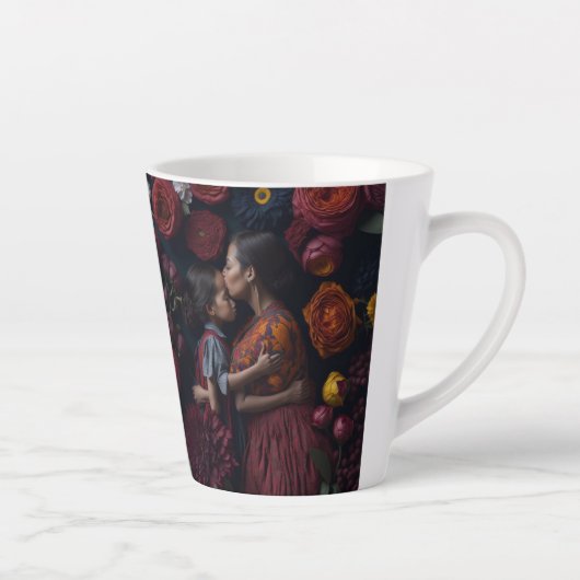 Een moeder's erfenis - als moeder als dochter latte mok (Rechts)