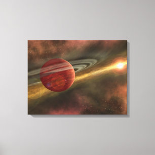 Een mogelijke nieuwe planeet canvas afdruk