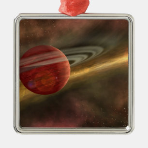 Een mogelijke nieuwe planeet metalen ornament