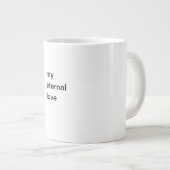 een mok met een speciaal bericht  (Voorkant rechts)