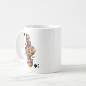 Een mok met het afbeelding van de schoppenkoning (Voorkant links)