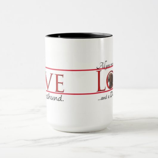 Een Mok van Dachshund (Midden)