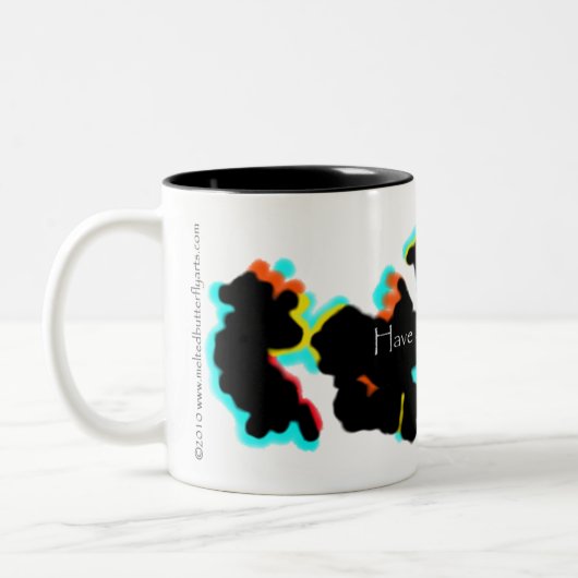 Een Mok van een projectiedag hebben (Links)