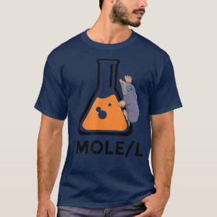 Eén mol per liter Avogrado Wetenschap belangrijk p T-shirt
