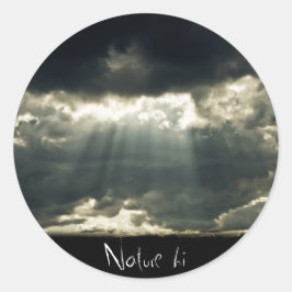 een moment ronde sticker