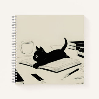 Een moment van inkt en whiskers notitieboek