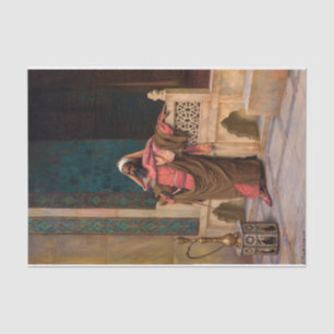 Een moment van rust, 1906 door Ludwig Deutsch Tissuepapier