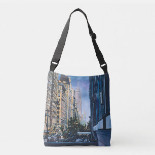 Een momentje in de stad crossbody tas
