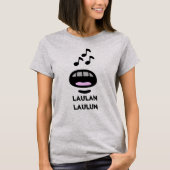 Een mond en noten en tekst Laulan laulun T-shirt (Voorkant)