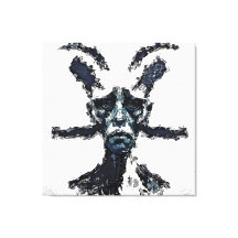 Een monochroom abstract portret