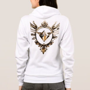 Een monogram-achtige logo met de initialen van A Hoodie