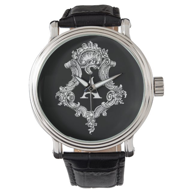 Een Monogram Initiaal Horloge (Voorkant)
