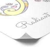 Een monogram kunst Aurora meisjes naam poster (Hoek)