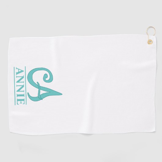 Een Monogrammed Golfhanddoek (Horizontaal)