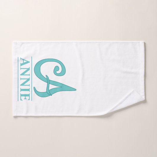 Een Monogrammus badkamerhanddoekset Bad Handdoek (Handdoek)