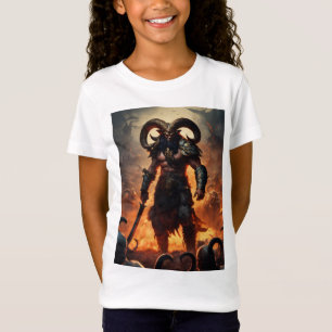 Een monsterkrijger met het hoofd van een ram 1 t-shirt