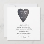 Een mooi afbeelding bespaart de datum save the date (Achterkant)