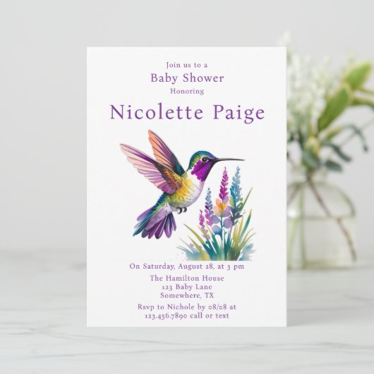 Een mooi begin: een Baby shower Kaart (Staand voorkant)