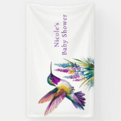 Een mooi begin: een Baby shower Spandoek (Verticaal)