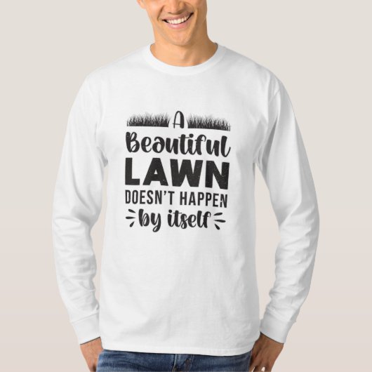 Een mooi graslandschap landschap Grappig T-shirt (Voorkant)