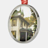 Een mooi huis metalen ornament (Links)