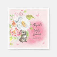 Een mooi klein Bunny Roze Meisje Baby shower