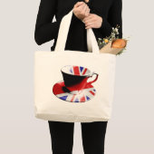 Een mooi kopje Engelse thee Grote Tote Bag (Voorkant (product))