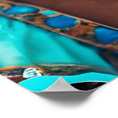 Een mooi meisje van de Indiase stammen Poster (Hoek)