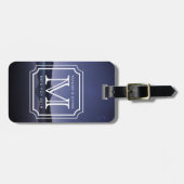 Een mooi monogram, eenvoudig landschap bagagelabel (Voorkant horizontaal)