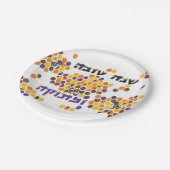 Een mooi nieuwjaar uitzenden papieren bordje (Gekanteld)