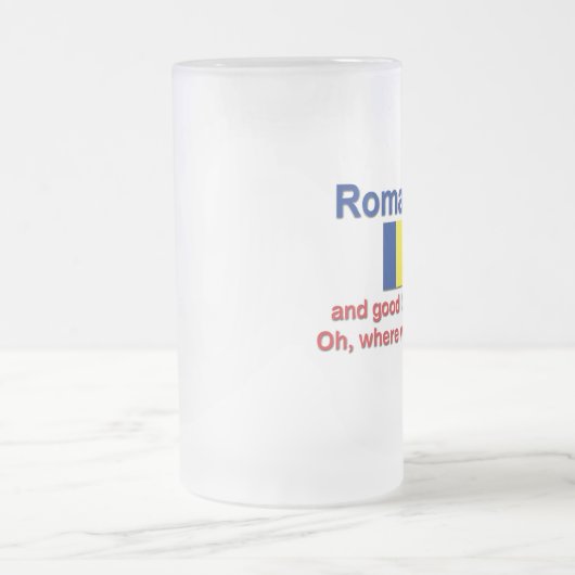 Een mooi Roemeens Matglas Bierpul (Center)