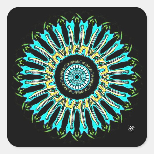 Een mooi rond ding vC3 Vierkante Sticker (Voorkant)