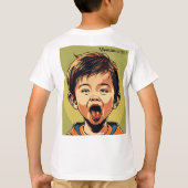 Een mooi trendy jongens T-shirt (Achterkant)