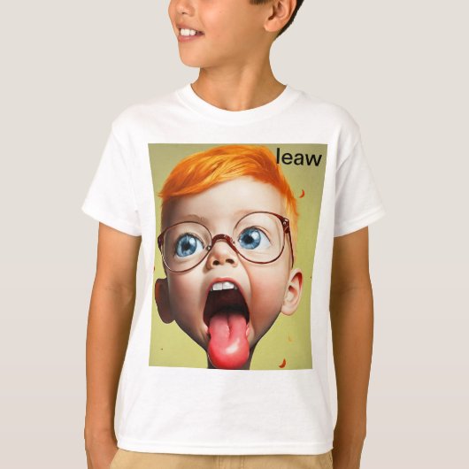 Een mooi trendy jongens T-shirt (Voorkant)