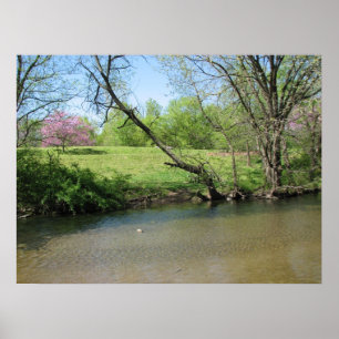 Een mooi Uitzicht van de Rivier Poster