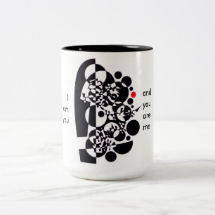 Een mooi vat voor je koffie tweekleurige koffiemok