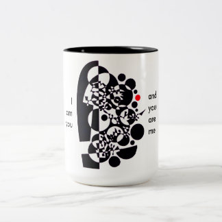 Een mooi vat voor je koffie tweekleurige koffiemok