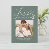 Een mooie afsluiter van het Sage Verloving Kaart (Staand voorkant)