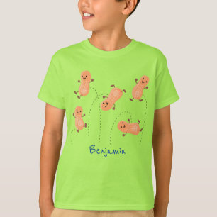 Een mooie cartoon van een pinda's t-shirt