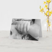 Een mooie dag, baby kaart (Gele Bloem)