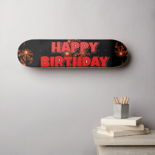 Een mooie dag schaatsen! Happy Birthday Skateboard