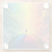 Een mooie droom glazen onderzetter (Achterkant)