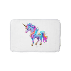 Een mooie eenhoorn Sticker 1 Badmat