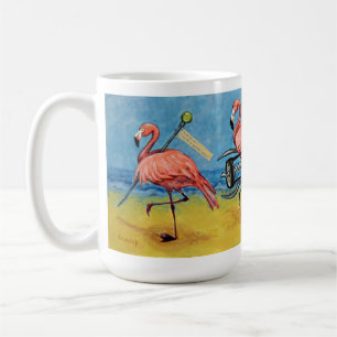 Een mooie flamingo mok